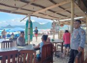 Polsek Praya Barat Intensifkan Patroli Siang di Kawasan Wisata Pantai Selong Belanak