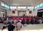 Polres Bima Kota Gelar Binrohtal Rutin, Perkuat Keimanan dan Kebersamaan Personel