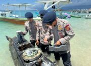 Gegana Brimob Polda NTB Cek Benda Diduga Torpedo di Gili Trawangan, Dipastikan Tidak Berbahaya