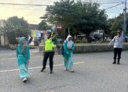 Personel Polsek Rasanae Barat Laksanakan Rawan Pagi, Wujudkan Kamseltibcarlantas di Kota Bima