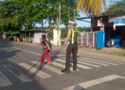 Antisipasi Kecelakaan Lalulintas Satlantas Polres Bima Kabupaten Intensifikan Strong Point Pagi di Titik Rawan