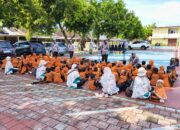 Tanamkan Keselamatan Sejak Dini, Ditlantas Polda NTB Edukasi Siswa SD di Lapangan Bhara Daksa