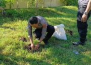 Personel Polres Bima Kota Tanam Sayur, Manfaatkan Lahan Kosong Dukung Pekarangan Pangan Lestari