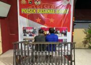 Curi Pagar Kantor Camat Rasbar, Dua Pria Disergap Tim Opsnal Polsek Rasbar