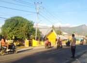 Prioritaskan Keselamatan Anak Sekolah, Personel Polsek Plampang Gelar Giat ‘Strong Point’ Pagi