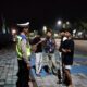 Patroli Malam Satlantas Polres Lombok Barat di Titik Rawan