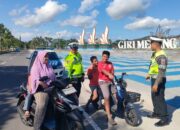 Berikan Rasa Aman bagi Warga, Unit Turjawali Satlantas Polres Lombok Barat Intensifkan Patroli Sore di Kawasan Gerung
