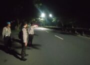 Amankan Jalur Bypass BIL 1 dan 2, Personel Polsek Kuripan Intensifkan Patroli Blue Light Hingga Subuh