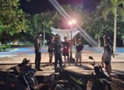 Jaga Keamanan Bundaran Gerung, Sat Samapta Polres Lombok Barat Intensifkan Patroli Perintis Presisi