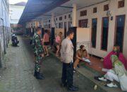 Kolaborasi Babinsa, Bhabinkamtibmas dan Tenaga Kesehatan Jaga Warga Cilinaya