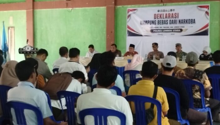 Desa Sokong Deklarasikan Perang Bersama Melawan Narkoba