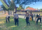 Sat Samapta Polres Lombok Utara Dukung Gerakan Indonesia ASRI Lewat Kurvey di Mako