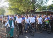 Meriahkan HUT Kabupaten Bima Ke-386 Kapolres Bima Kabupaten AKBP M.Anton Bhayangkara Gaisar S.I.K.M.H., Ikuti Fun Bike