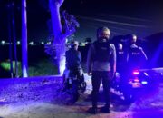 Cegah Gangguan Kamtibmas, Sat Samapta Polres Lombok Barat Sisir Kawasan Bundaran GMS