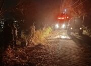 Kebakaran Lahan Batulayar, TNI Polri Turun Padamkan Api