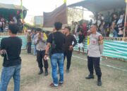 Personel Polsek Bolo Gelar Pengamanan Turnamen Semi Futsal Karang Taruna Fajar Cup di Desa Tambe