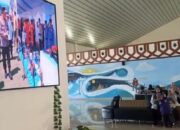 Videotron Ucapan Dirgahayu Republik Indonesia Ke-81 Kapolri Jenderal Pol Drs Listyo Sigit Prabowo M.si Ditayangkan di Bandara SMS Bima