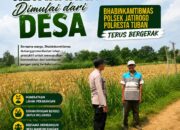 Dukung Asta Cita, Polsek Jatirogo Turun Langsung Pantau Ladang Jagung Warga Desa Ketodan