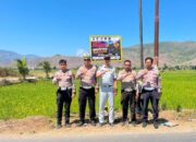 Tekan Angka Kecelakaan, Satlantas Polres Bima Kabupaten Pasang Papan Himbauan di Titik Blok Spot