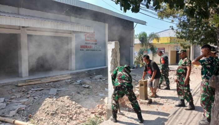 TNI Turun Tangan Percepat Pembangunan KDKMP Ampenan Utara