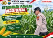 Polsek Montong Polresta Tuban Turun Cek Tanaman jagung Warga di Desa Pucangan