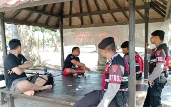 Cegah Curanmor dan Narkoba, Sat Samapta Polres Lombok Barat Sambangi Warga Dasan Geres