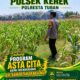 POLSEK KEREK POLRESTA TUBAN DUKUNG PROGRAM ASTA CITA MELALUI PENDAMPINGAN PETANI JAGUNG