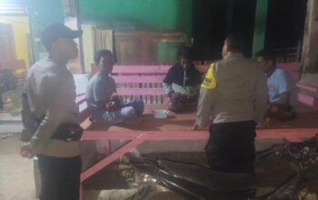 Patroli Malam di Jam Rawan Polsek Madapangga Sambangi Pemukiman Warga Hingga Lokasi Minim Penerangan