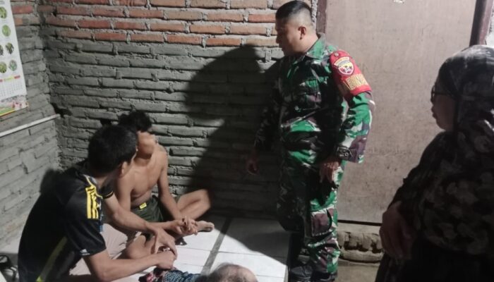 Terpergok Pemilik, Terduga Pencuri Mesin Air Diamankan Babinsa