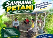 Sambang Petani, Bhabinkamtibmas Polsek Tuban Dukung Ketahanan Pangan