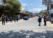 Cegah Kemacetan, Subsatgas Samapta Ops Mandalika Atur Lalu Lintas di Kawasan Kute Mandalika
