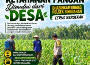 Anggota Polsek Singgahan Polresta Tuban Turun Cek Tanaman jagung Warga di Desa Lajo Kidul
