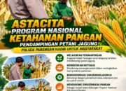 Polsek Parengan Polresta Tuban Pantau Lahan Jagung Warga Desa Ngawun Dukung Program Astacita