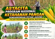 Dukung Astacita, Polsek Palang Polresta Tuban Pantau Langsung Lahan Jagung milik warga Desa Dawung