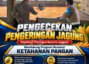 POLSEK PARENGAN LAKSANAKAN PENGECEKAN PENGERINGAN JAGUNG, DUKUNG PROGRAM NASIONAL KETAHANAN PANGAN