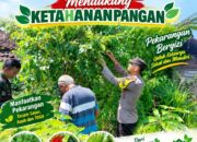 Bhabinkamtimas Polsek Senori Polresta Tuban Polda Jatim Sambang Pekarangan Pangan Bergizi Warga Desa Medalem Guna Mendukung Ketahanan Pangan