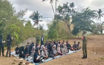 Perkuat Nasionalisme, Babinsa Langko Bekali Mahasiswa Unram Wawasan Kebangsaan