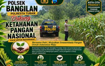 POLSEK BANGILAN DUKUNG KETAHANAN PANGAN NASIONAL
