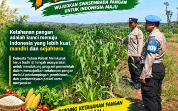 Polri Dukung Astacita, Polsek Merakurak Polresta Tuban Turun Cek Tanaman Jagung Warga di Desa Tuwiri Wetan